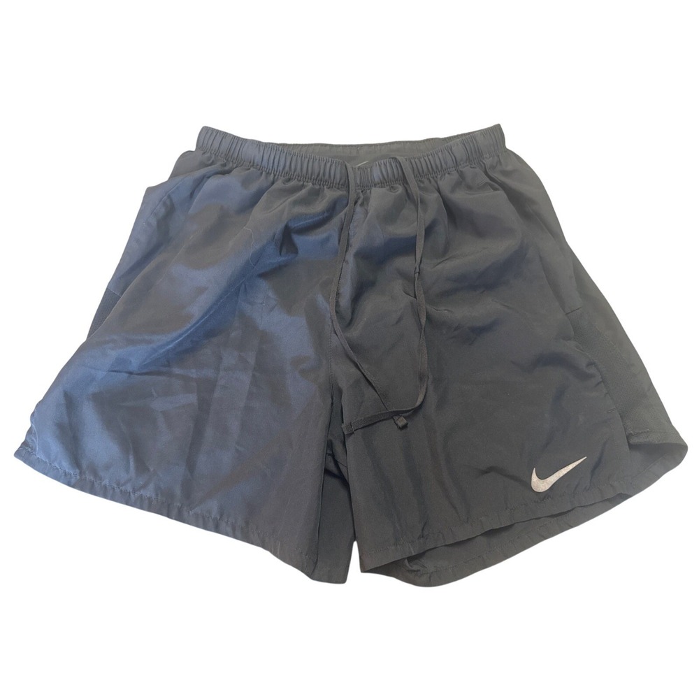 Nike Dri-Fit Lined Running Shorts Men's Small Athletic Elastic Waist Black